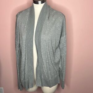 Gap Gray Striped Cardigan